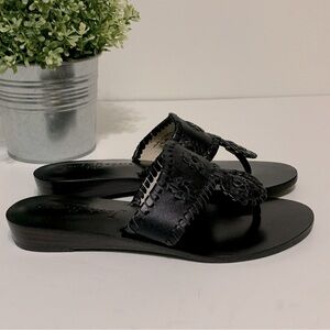 Jack Rogers Black Navajo Hamptons Sandals Things